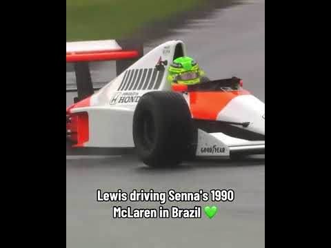 When Lewis paid tribute to Ayrton Senna with the 1990 title-winning McLaren in Brazil (via @f1/TT)