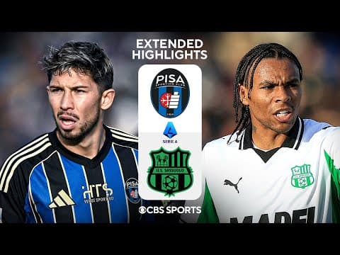 Pisa vs. Sassuolo: Extended Highlights | Serie A | CBS Sports Golazo
