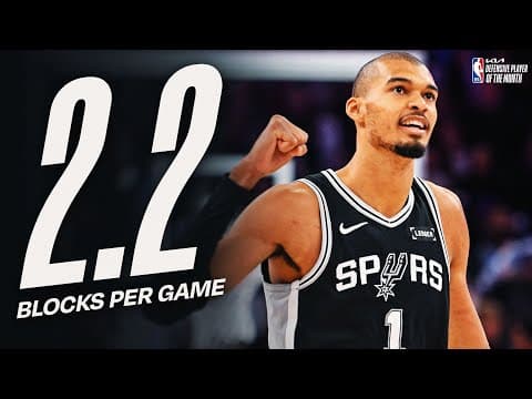 Victor Wembanyama Named @kia  Western Conference Defensive Player of the Month