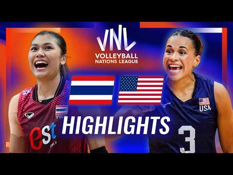 Thailand 🇹🇭 vs. USA 🇺🇸 - Highlights | Week 3 | Women's VNL 2026