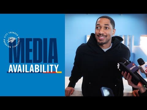 Practice Media Availability with Wiggins and Coach Daigneault | December 1, 2025 | OKC Thunder