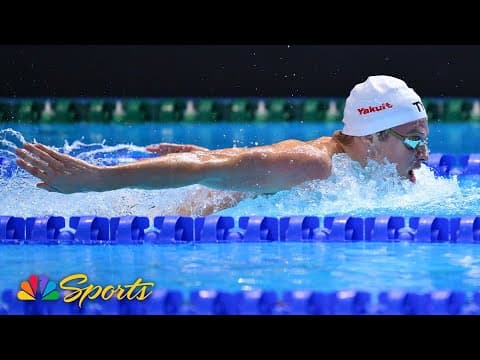 Leon Marchand goes golden again in men's 400m medley at World Aquatics Championships | NBC Sports