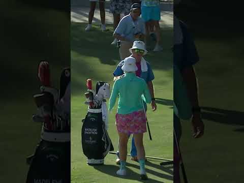 One knee, no problem for Madalene Sagstrom 😎