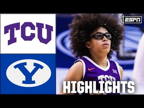 TCU Horned Frogs vs. BYU Cougars | Full Game Highlights | ESPN College Basketball
