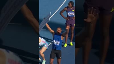 PERSONAL BEST AND MEET RECORD! Kendry Menéndez clocks 13.07 in the 110m hurdles in Bydgoszcz