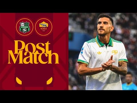 LORENZO PELLEGRINI | INTERVISTA POST SASSUOLO-ROMA