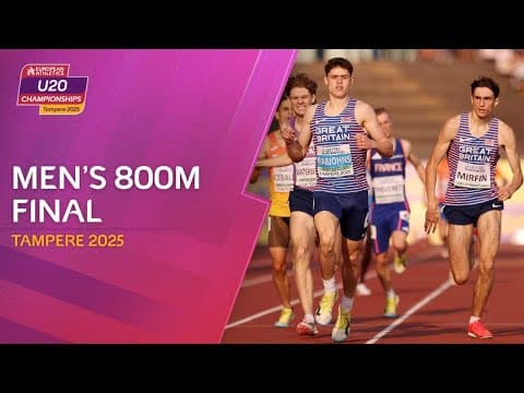 DRAMA in the Men's 800m Final! ⚡ | Tampere 2025