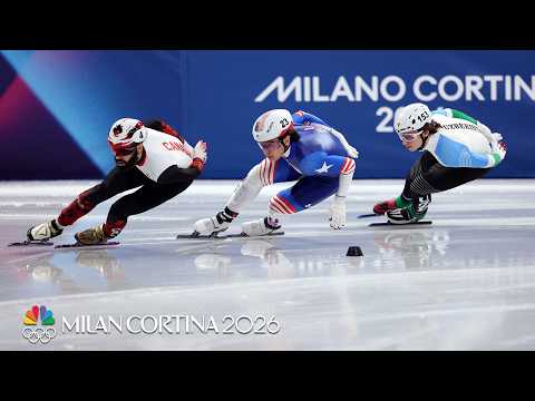 Team USA's Andrew Heo, Brandon Kim skate into 1000m semifinals | Winter Olympics 2026 | NBC Sports