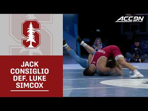 Stanford's Jack Consiglio Upset UNC's No. 10 Luke Simcox