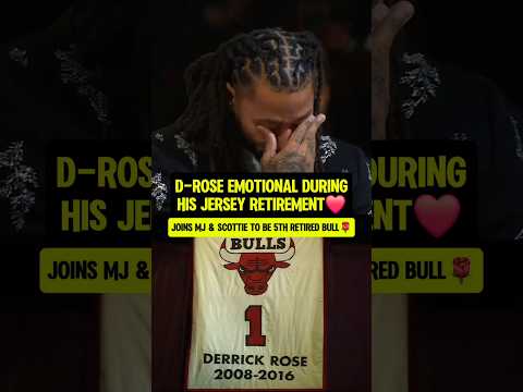 D.Rose shed a tear during his ceremony❤️