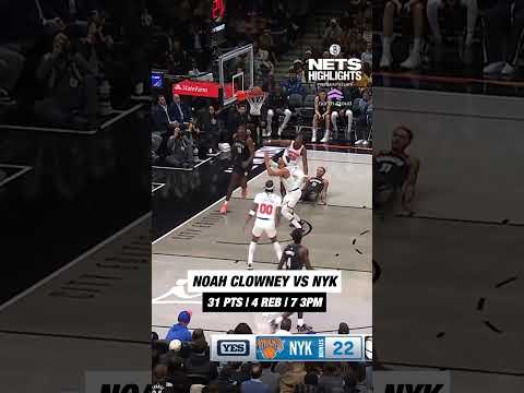 Career night for Noah Clowney! 🔥 #nba #brooklynnets #shorts