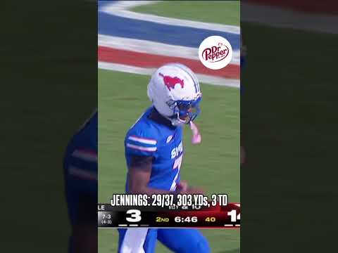 KEVIN JENNINGS WENT OFF 🔥🐴 #smumustangs #collegefootball #accfootball #football #highlights