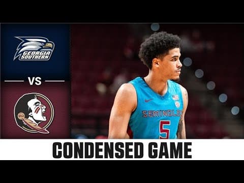 Georgia Southern vs Florida State Condensed Game | 2025-26 ACC Men's Basketball