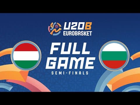 LIVE - Hungary v Bulgaria | FIBA U20 Women's EuroBasket 2025 Division B | Semi-Finals