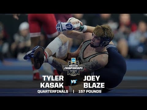 Tyler Kasak vs. Joey Blaze: 2025 NCAA wrestling quarterfinals (157 lbs.)