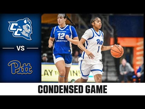 Central Conn. State vs. Pitt Condensed Game | 2025-26 ACC Women's Basketball