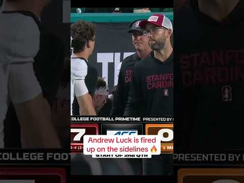 Andrew Luck on the sidelines 😤