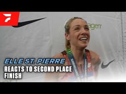 Elle St. Pierre Reacts to 2nd Place in 3000m | USATF Indoor Championships