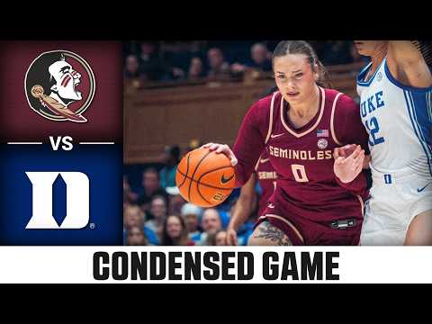 Florida State vs. Duke Condensed Game | 2025-26 ACC Women's Basketball