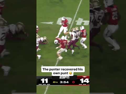 What an insane bounce 🤯 #ncstate  #accfootball #football #collegefootball #ncaafootball #cfb #sports