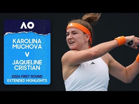Karolina Muchova v Jaqueline Cristian Extended Highlights | Australian Open 2026 First Round