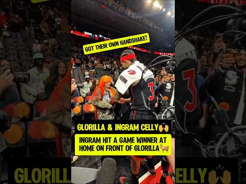 Ingram & Glorilla celebrate game winner🙌