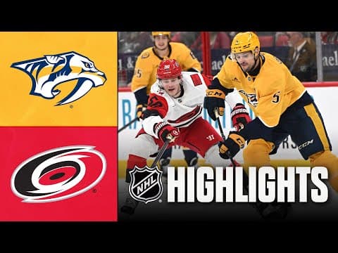 NHL Preseason Highlights | Predators vs. Hurricanes | September 28, 2025