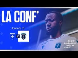 J21 - La conférence de presse de Christophe Pelissier et Elisha Owusu avant AJA-PFC