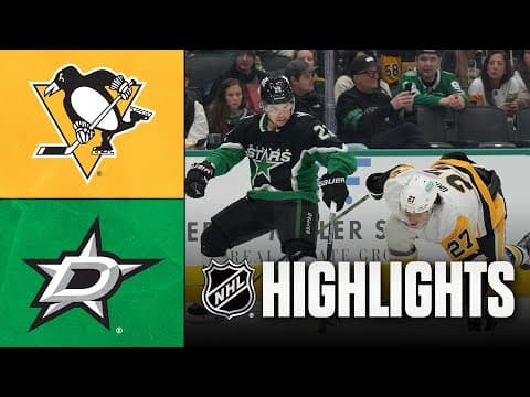 Penguins vs. Stars | NHL Highlights | December 07, 2025