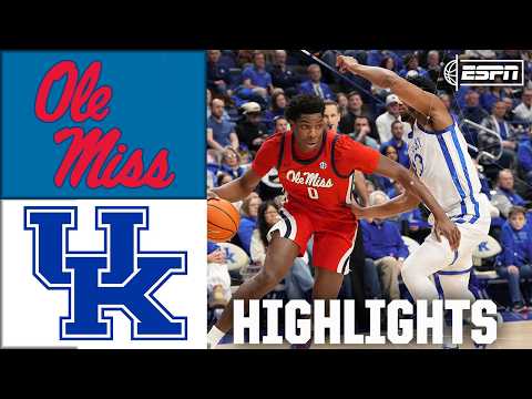 ICE STORM 🧊 Ole Miss Rebels vs. Kentucky Wildcats | Full Game Highlights | ESPN College Basketball