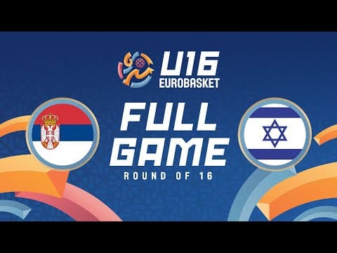 LIVE - Serbia v Israel | FIBA U16 Women's EuroBasket 2025 | Round of 16