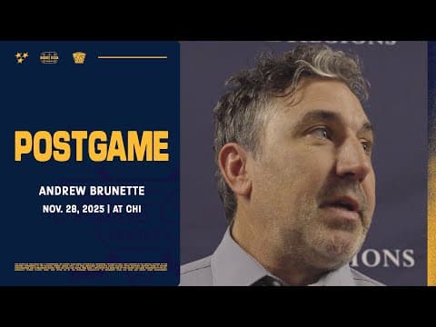 Andrew Brunette - Postgame: Nov. 28, 2025