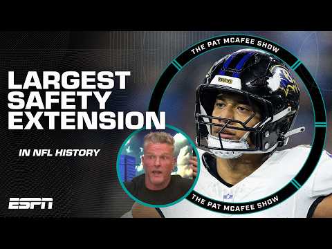 NFL HISTORY 🚨 Kyle Hamilton reaches 4-year/$100.4 million extension w/ Ravens | The Pat McAfee Show