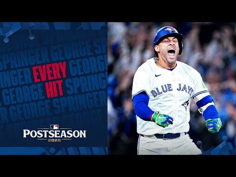 EVERY HIT by George Springer so far this Postseason! 💪 (Four home runs, 9 RBI in 11 games! 🔥)