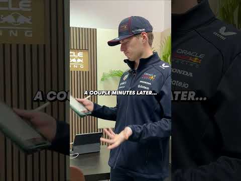 Max won’t be taking up crosswords any time soon ✍️ #F1 #RedBullRacing