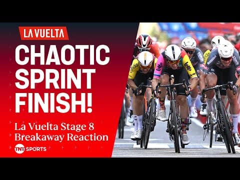 2025 La Vuelta a España Stage 8 REACTION: Extremely messy sprint finish! 😅