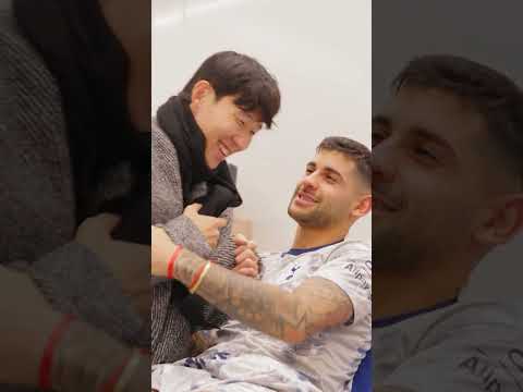 손흥민을 다시 만나 행복한 로메로의 반응