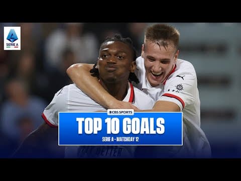 Serie A Top 10 Goals of Matchday 12 - 2024/25 | Rafael Leão, Hakan Çalhanoğlu | CBS Sports Golazo