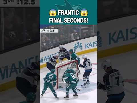 Sharks HOLD ON for last 30 seconds! 😬🦈