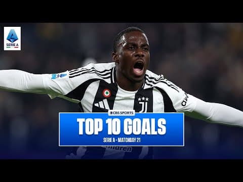 Serie A Top 10 Goals of Matchday 21 - 2024/25 | Lautaro Martinez, Timothy Weah | CBS Sports Golazo