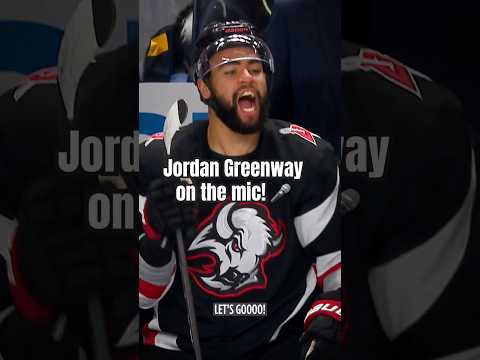 Jordan Greenway always bringing the energy! 🗣️ #nhl #hockey #micdup