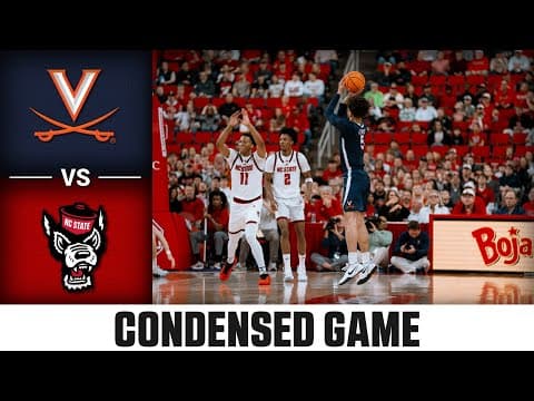 Virginia vs. NC State Condensed Game | 2025-26 ACC Men's Basketball