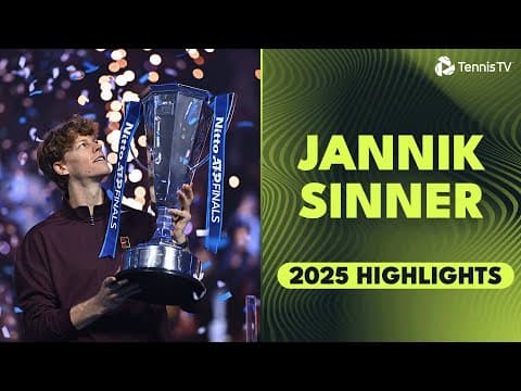An Incredible Six Titles & Year-End World No.2 | Jannik Sinner 2025 ATP Highlight Reel