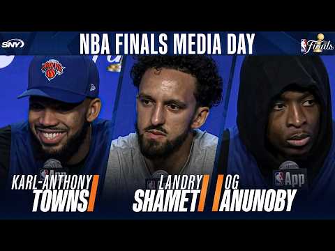 Karl-Anthony Towns, Landry Shamet, and OG Anunoby talk prep for Game 1 at NBA Finals media day