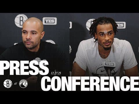 Jordi Fernández and Nic Claxton Discuss win vs. Timberwolves