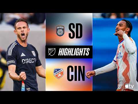 San Diego FC vs. FC Cincinnati | Full Match Highlights | UNBELIEVABLE THRILLING FINISH!