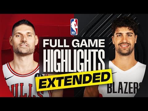 EXTENDED: BULLS at TRAIL BLAZERS | FULL GAME HIGHLIGHTS | November 19, 2025