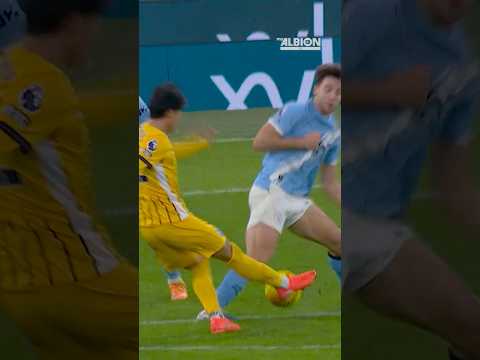 PERFECT Angle Of Mitoma's Man City Equaliser #kaorumitoma #manchestercity #brightonandhovealbion