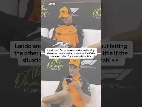 All eyes on the McLarens ahead of the Abu Dhabi Grand Prix 🎙️