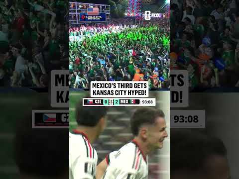 Kansas City erupts after Mexico's third goal of the night
